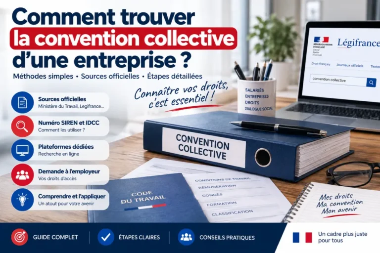 Comment trouver la convention collective d&rsquo;une entreprise ?