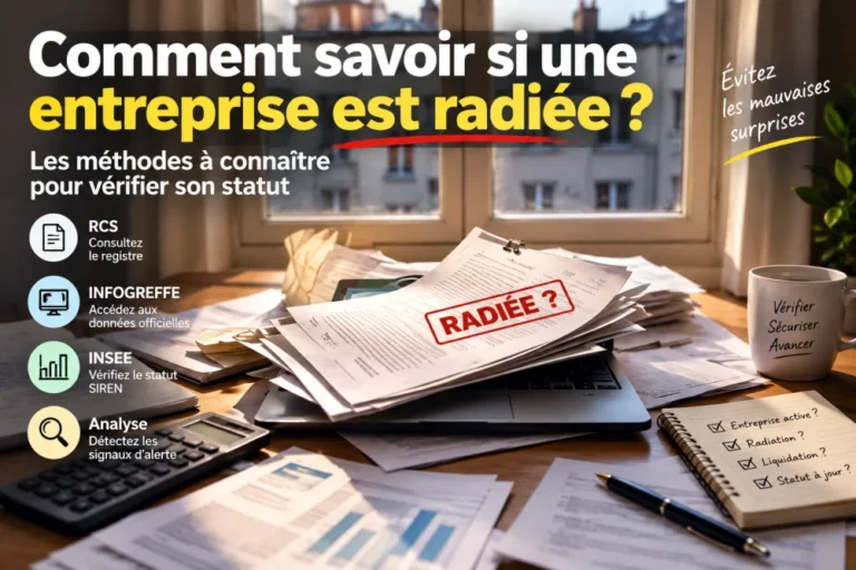 Comment vérifier si une entreprise est radiée ? Les méthodes à connaître