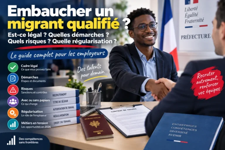 Embaucher un migrant qualifié en France : démarches, risques et régularisation