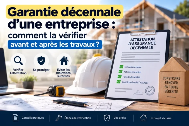 Garantie décennale d&rsquo;une entreprise : comment la vérifier avant et après les travaux ?